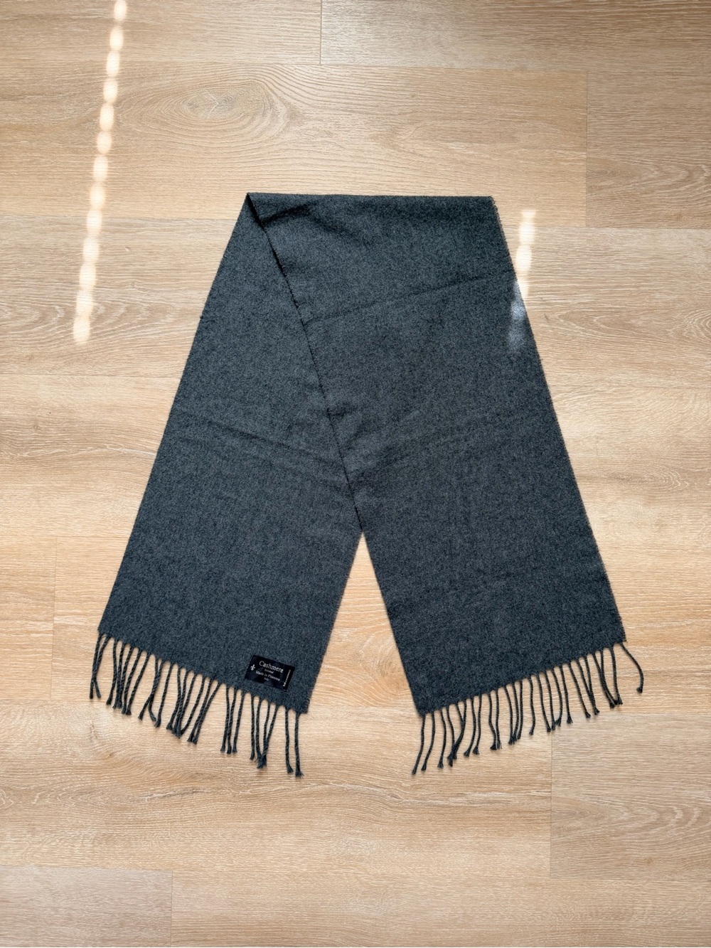 Massimo Cashmere Finish Scarf Muffler Florence Italy Unisex Soft Wrap Doen - Picture 4 of 5